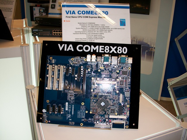 VIA_COME8X801 The First Nano CPU COM Express module